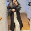 Manteau manches Bomber Noir