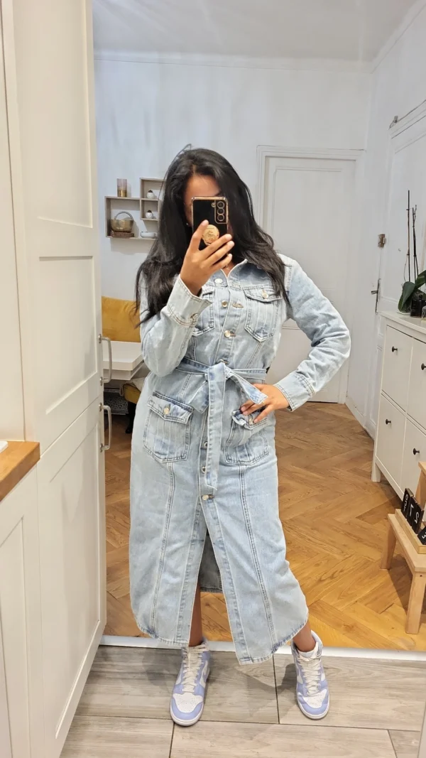 ROBE LONGUE EN JEAN – Image 4