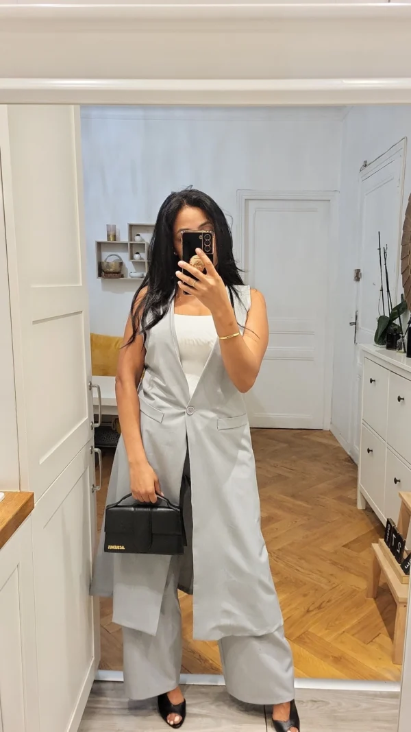 Ensemble Blazer sans manches – Image 18
