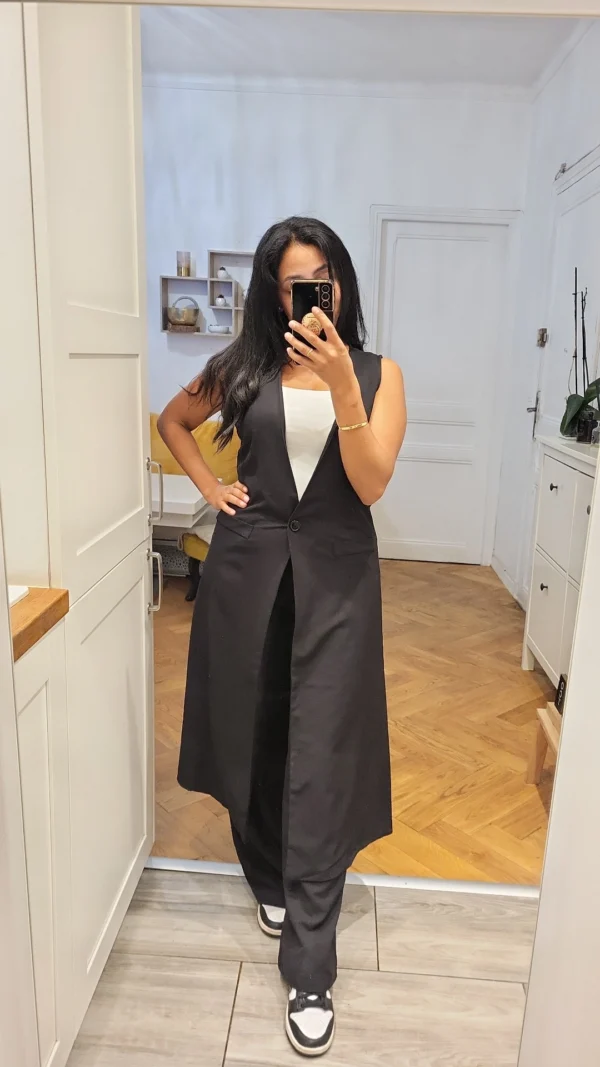Ensemble Blazer sans manches – Image 11