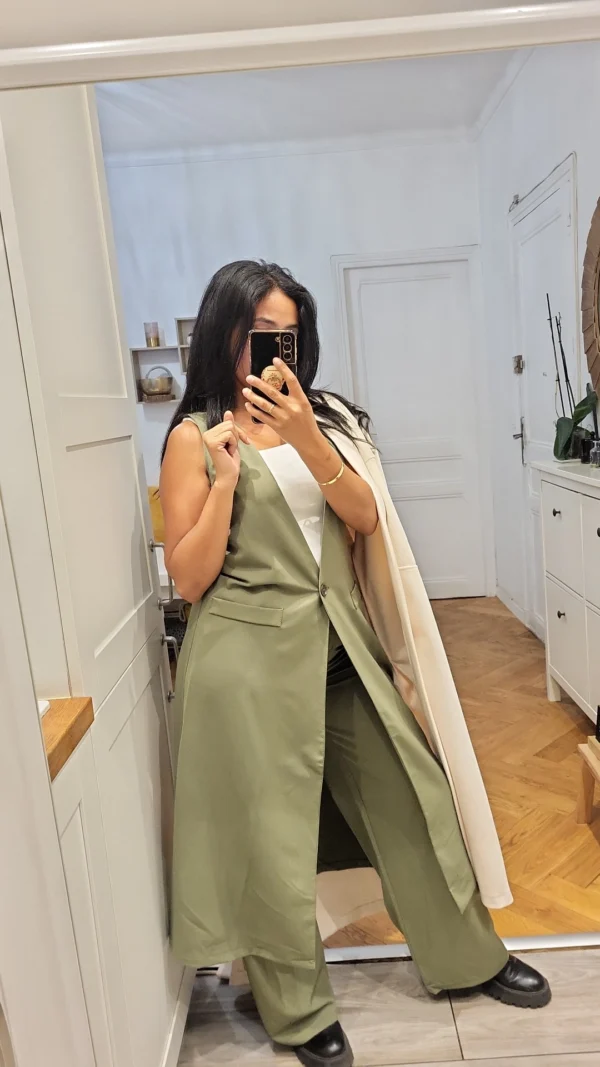 Ensemble Blazer sans manches – Image 5