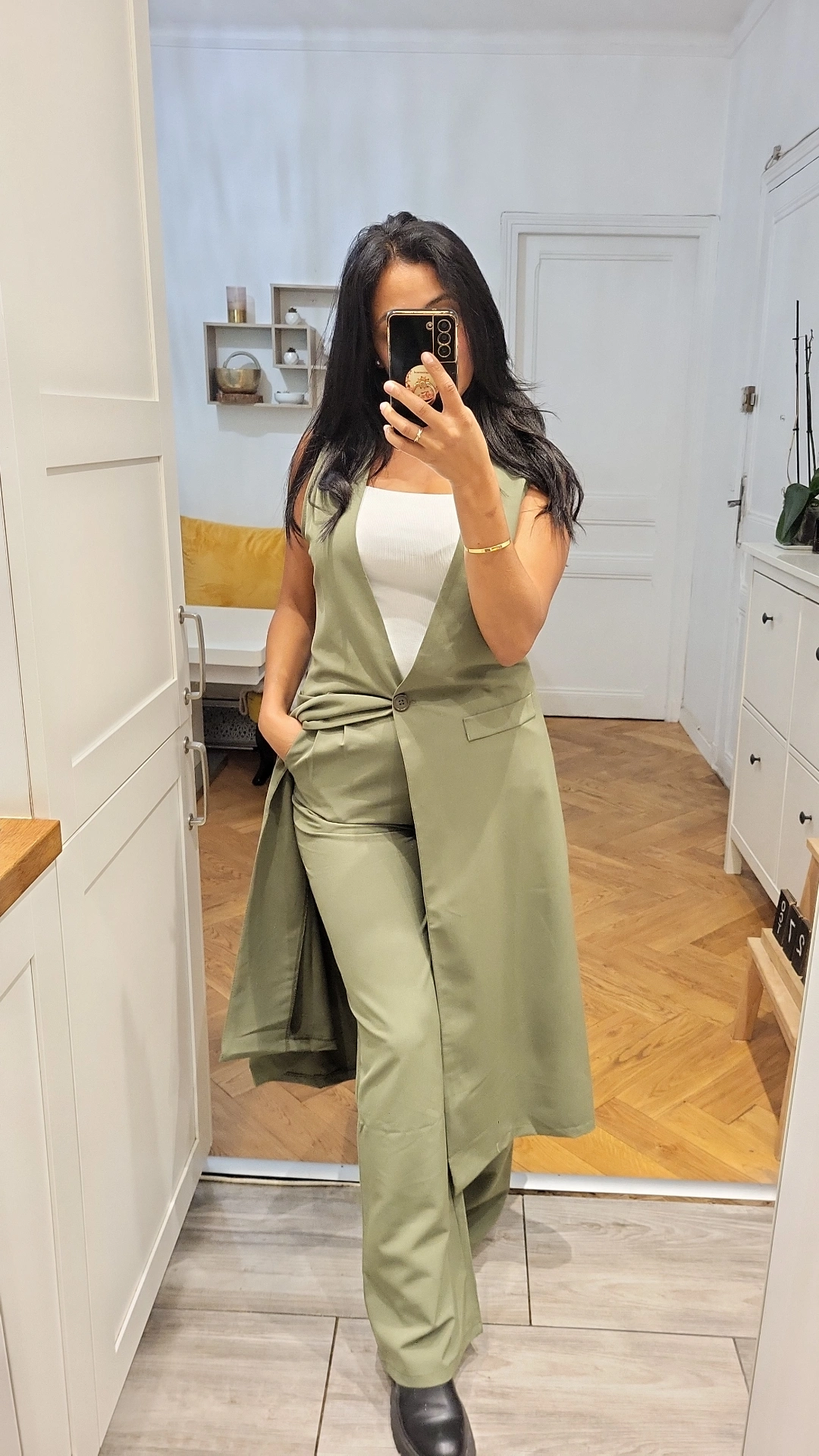 Ensemble Blazer sans manches