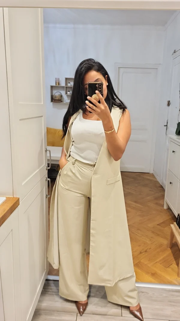 Ensemble Blazer sans manches – Image 22