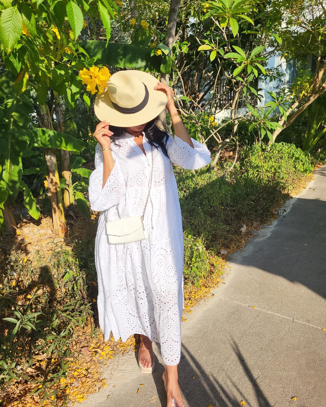 Robe broderie anglaise blanche