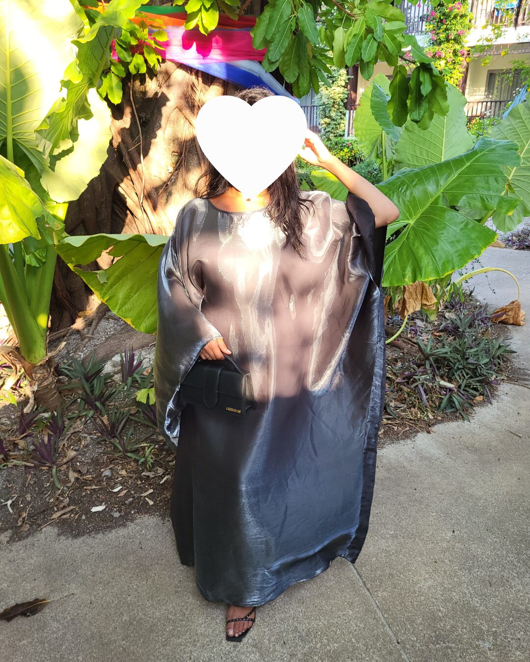 Robe Papillon Satinée Noire