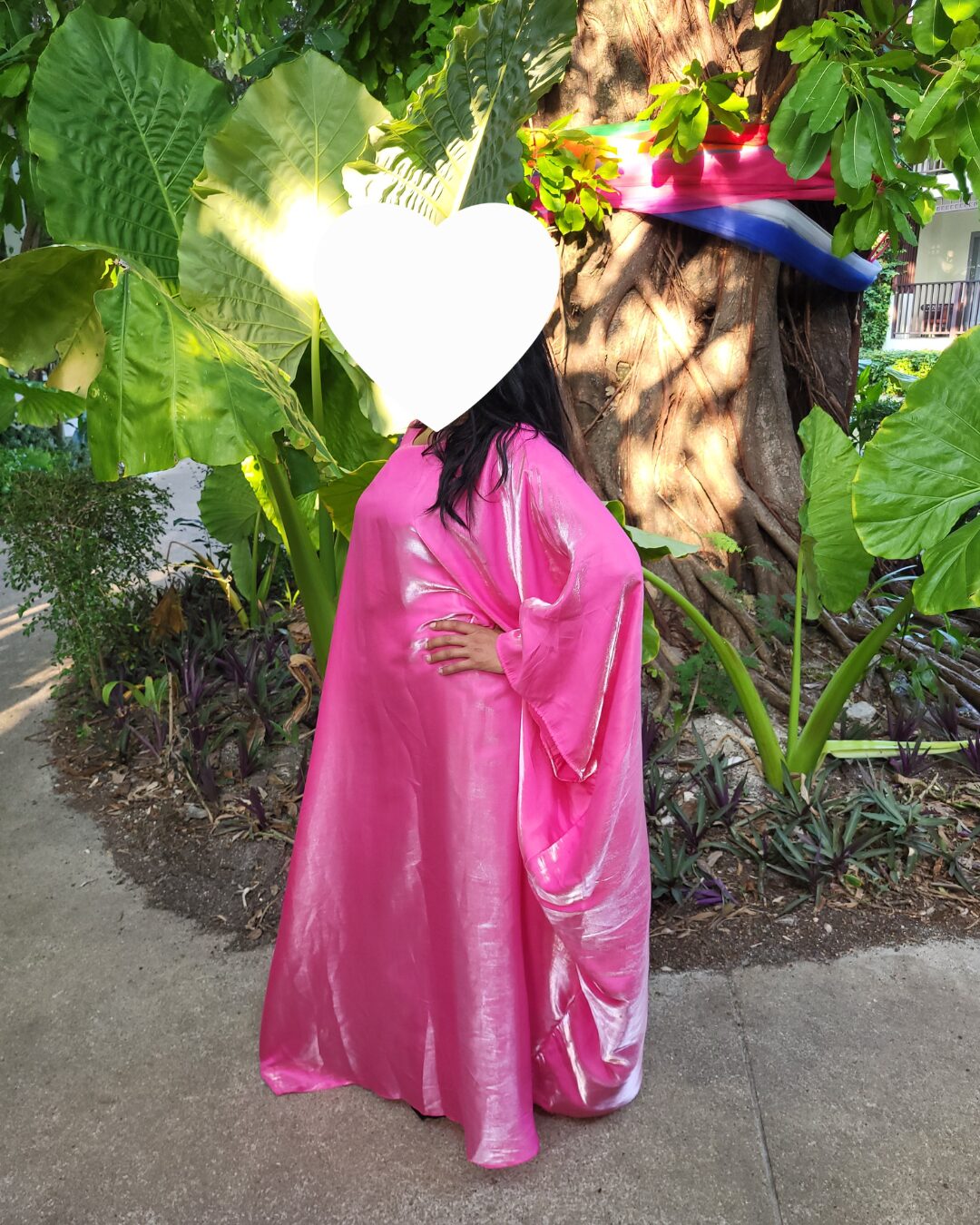 Robe Papillon Satinée Rose