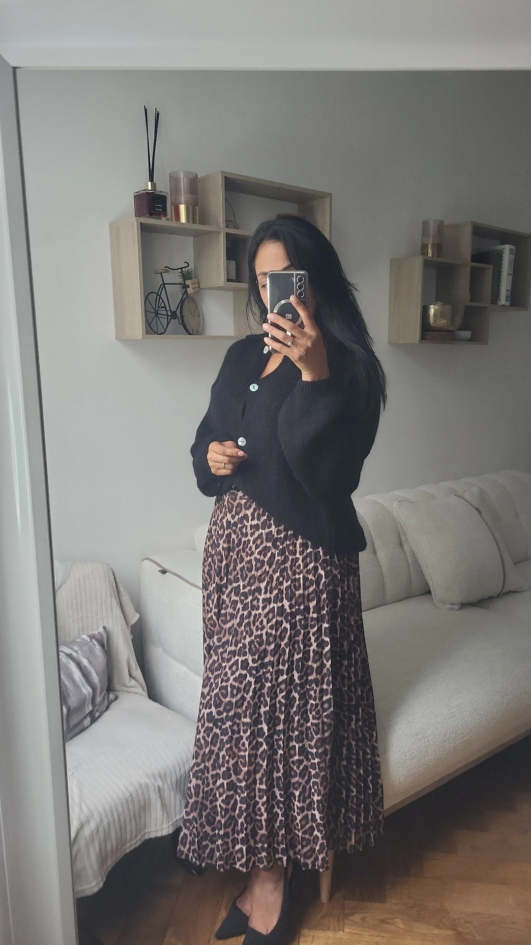 JUPE LONGUE LEOPARD