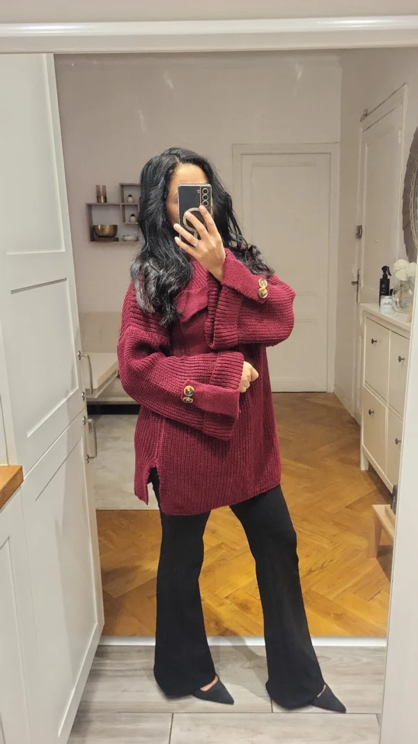 PULL WINTER BORDEAUX
