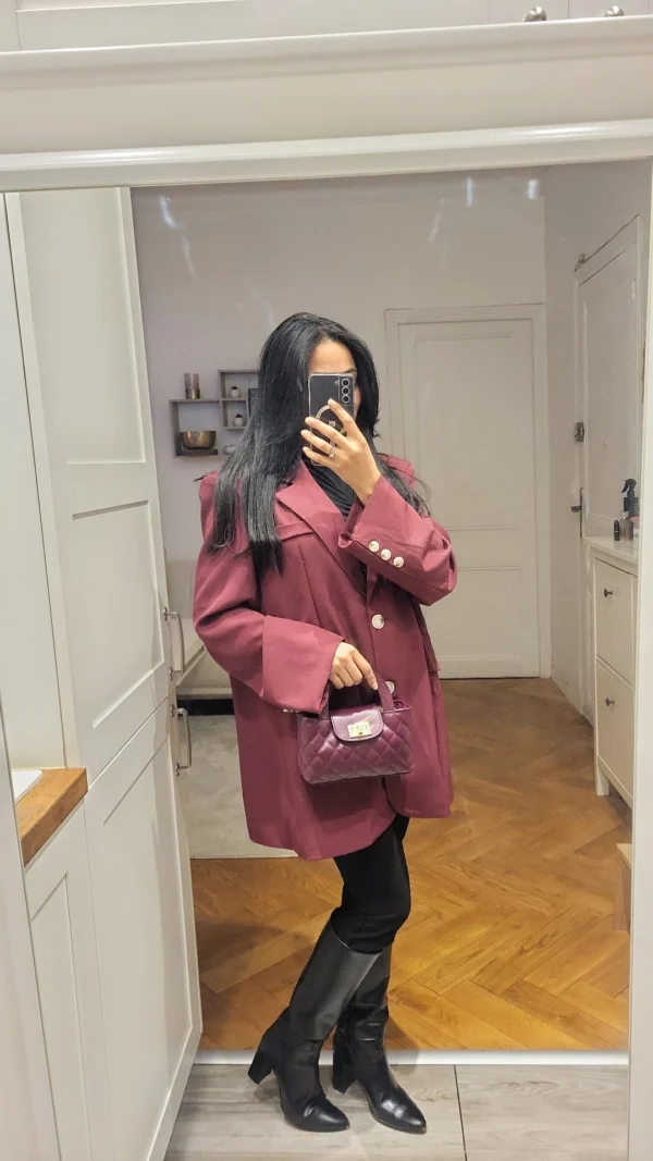 BLAZER BOY FRIEND CERISE – Image 3