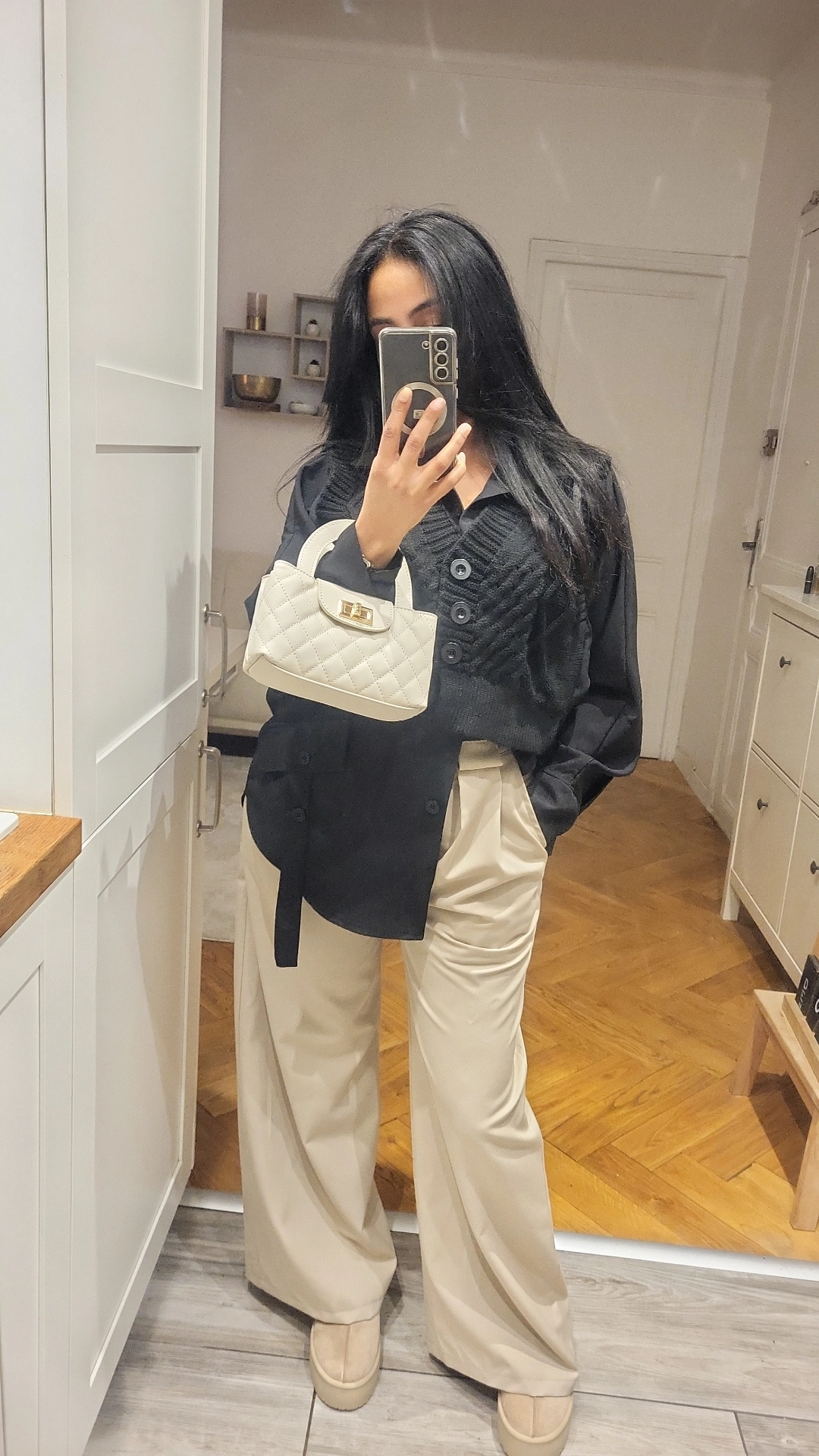 CHEMISE / PULL MAILLE NOIR