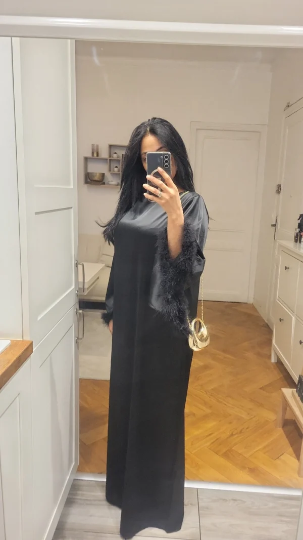 ABAYA PLUME NOIRE – Image 3