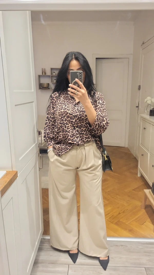 PANTALON A PINCES AMPLE – Image 3