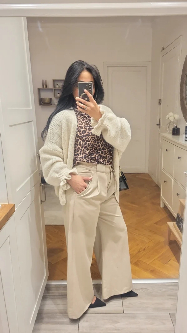 PANTALON A PINCES AMPLE – Image 2