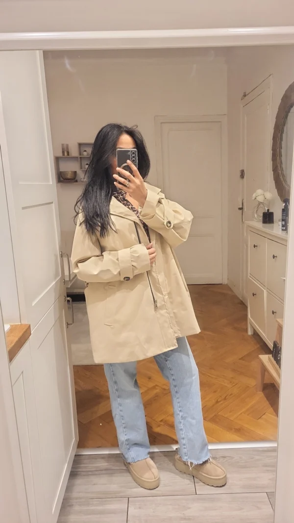 PARKA MI LONG BEIGE – Image 3