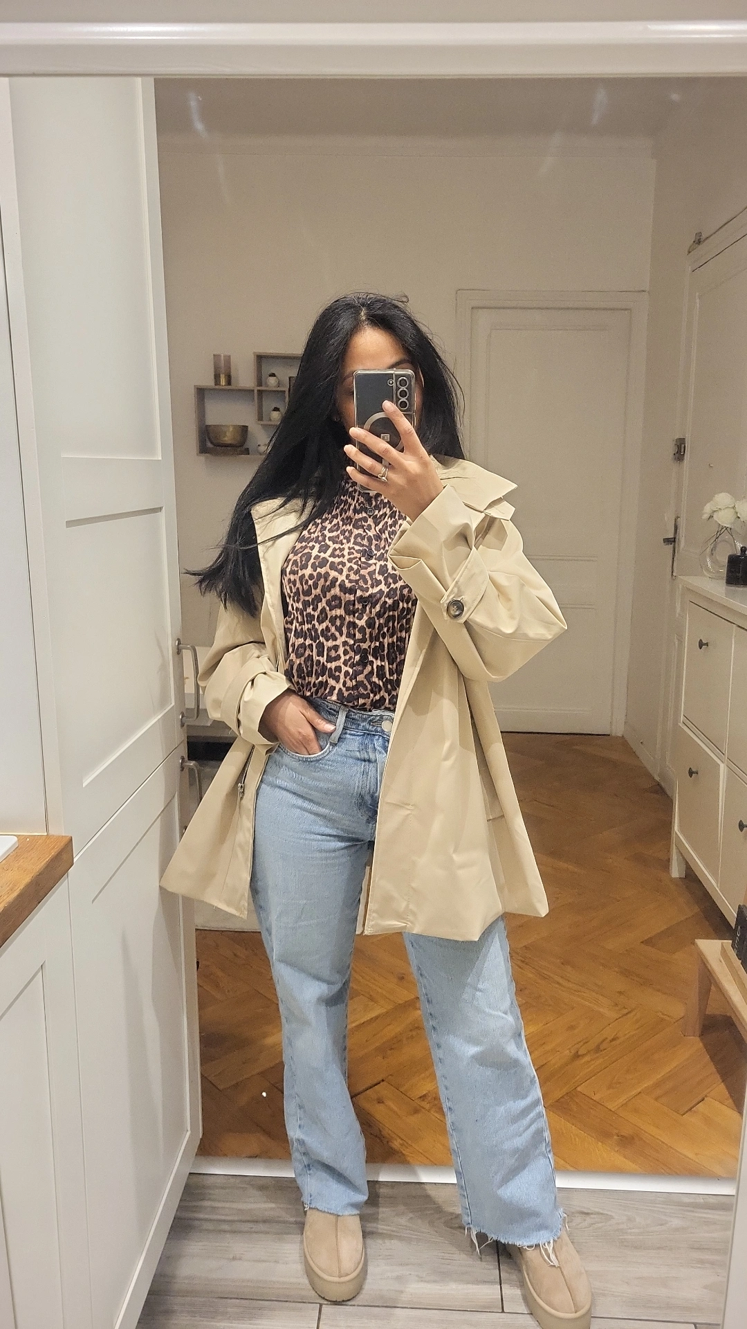 PARKA MI LONG BEIGE
