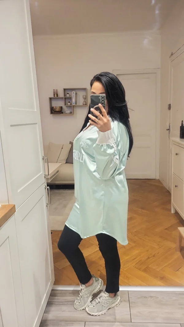 Maillot Satin Goal vert – Image 2