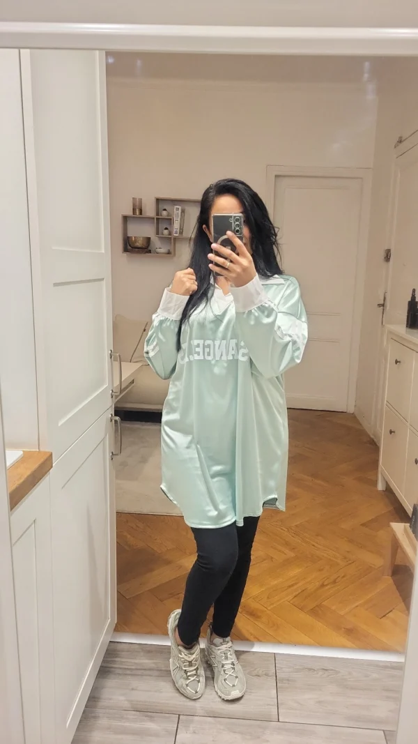 Maillot Satin Goal vert – Image 3