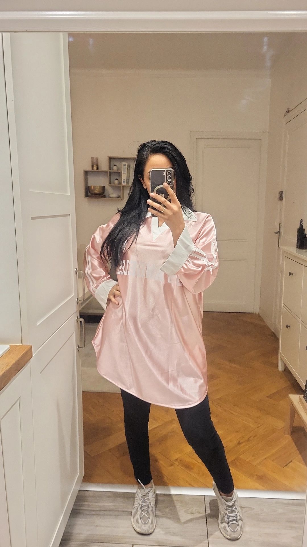 Maillot Satin Goal rose