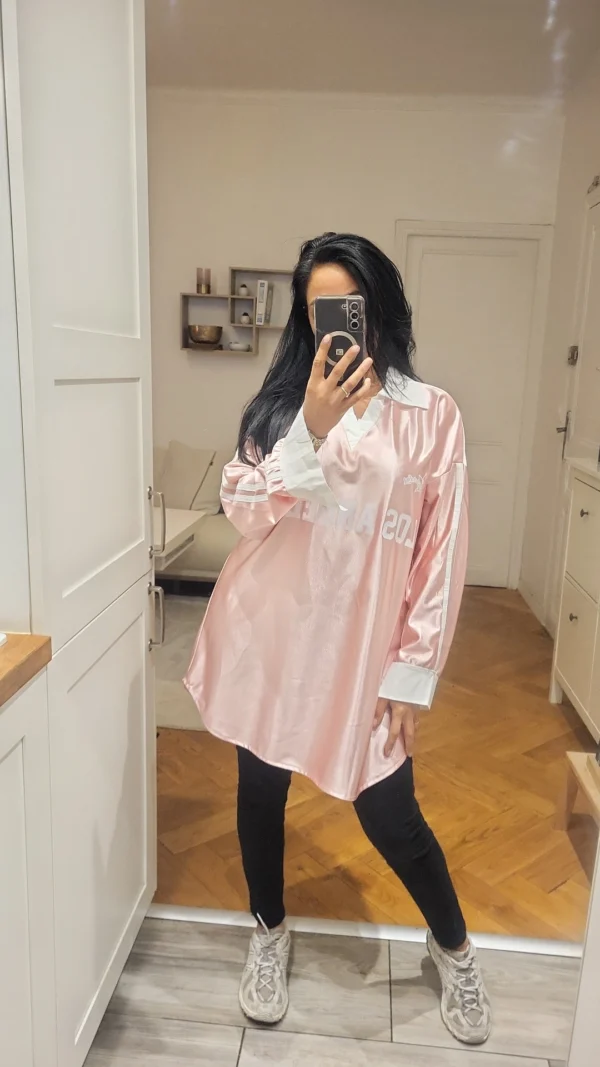 Maillot Satin Goal rose – Image 3