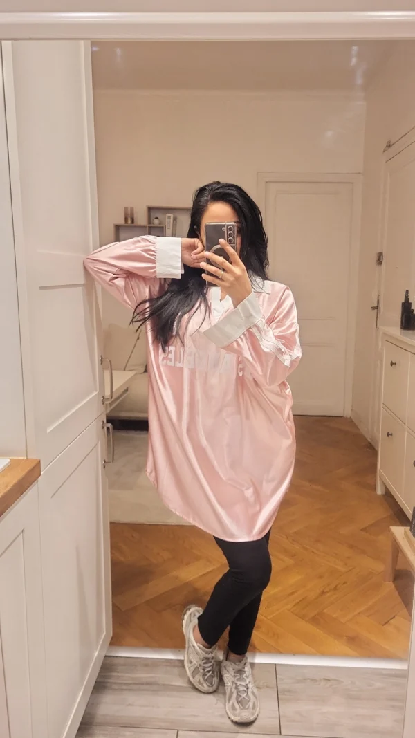 Maillot Satin Goal rose – Image 2