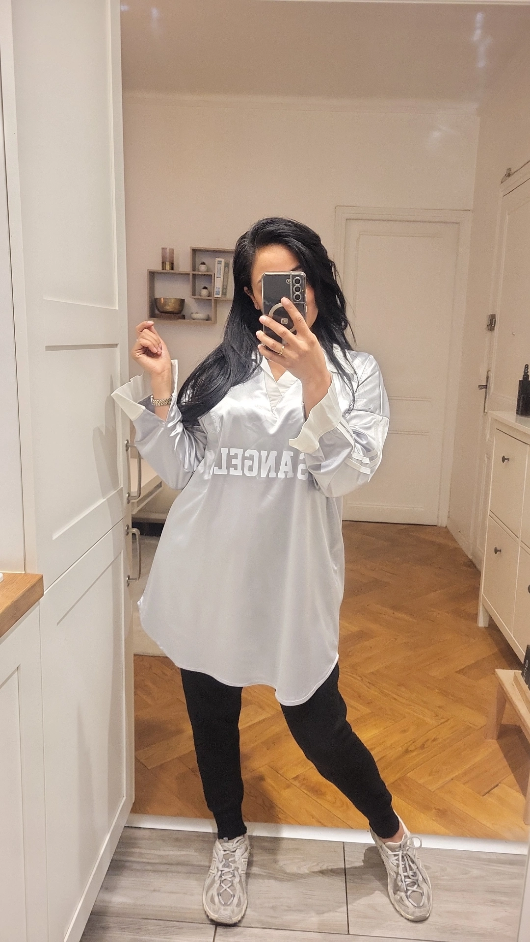 Maillot Satin Goal gris
