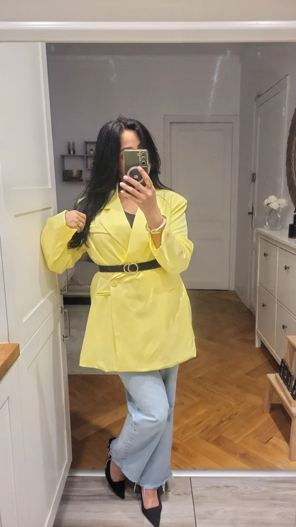 Blazer Trendy Jaune – Image 4