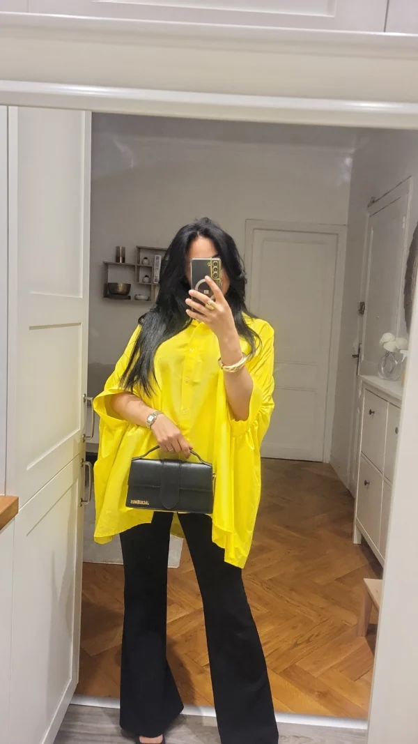 Chemise Papillon jaune