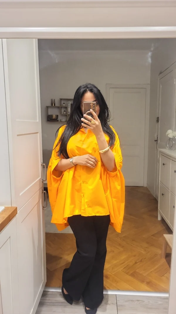 Chemise Papillon Orange – Image 4