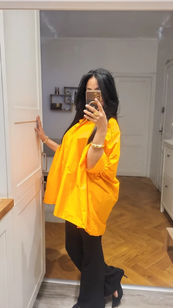 Chemise Papillon Orange – Image 2