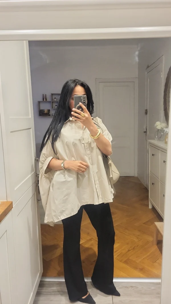 Chemise Papillon beige – Image 3