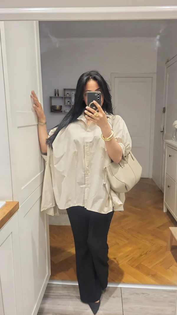 Chemise Papillon beige – Image 2