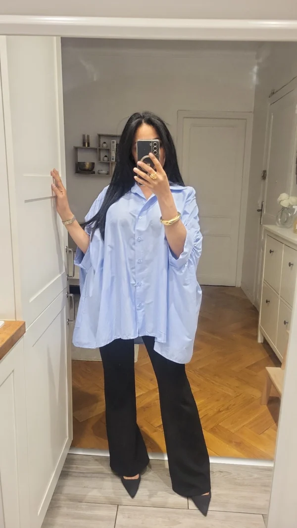 Chemise Papillon bleue – Image 3