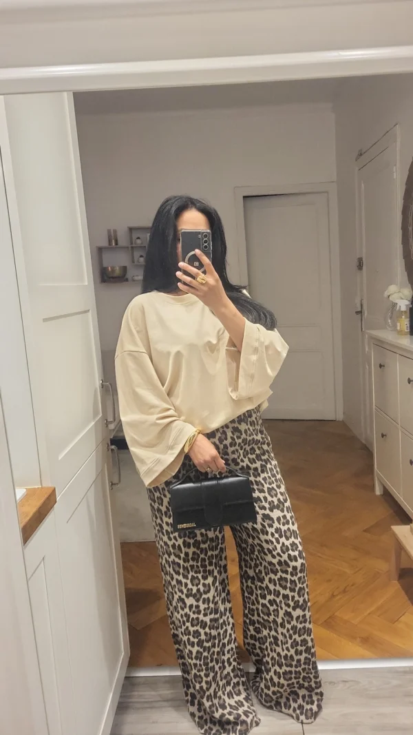 Top manches 3/4 Beige – Image 3