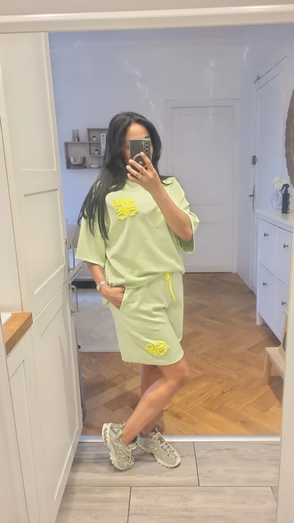 Ensemble Short Love Vert – Image 2