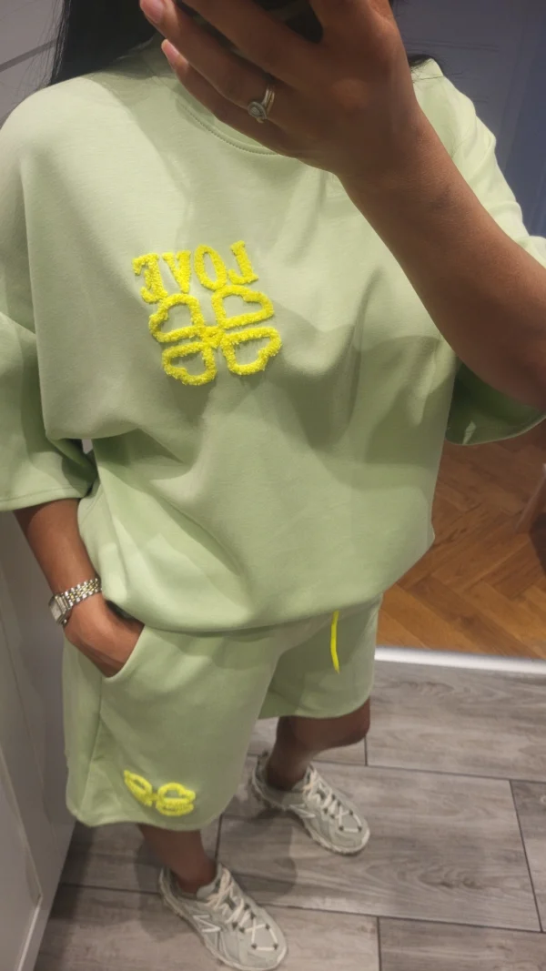 Ensemble Short Love Vert – Image 4