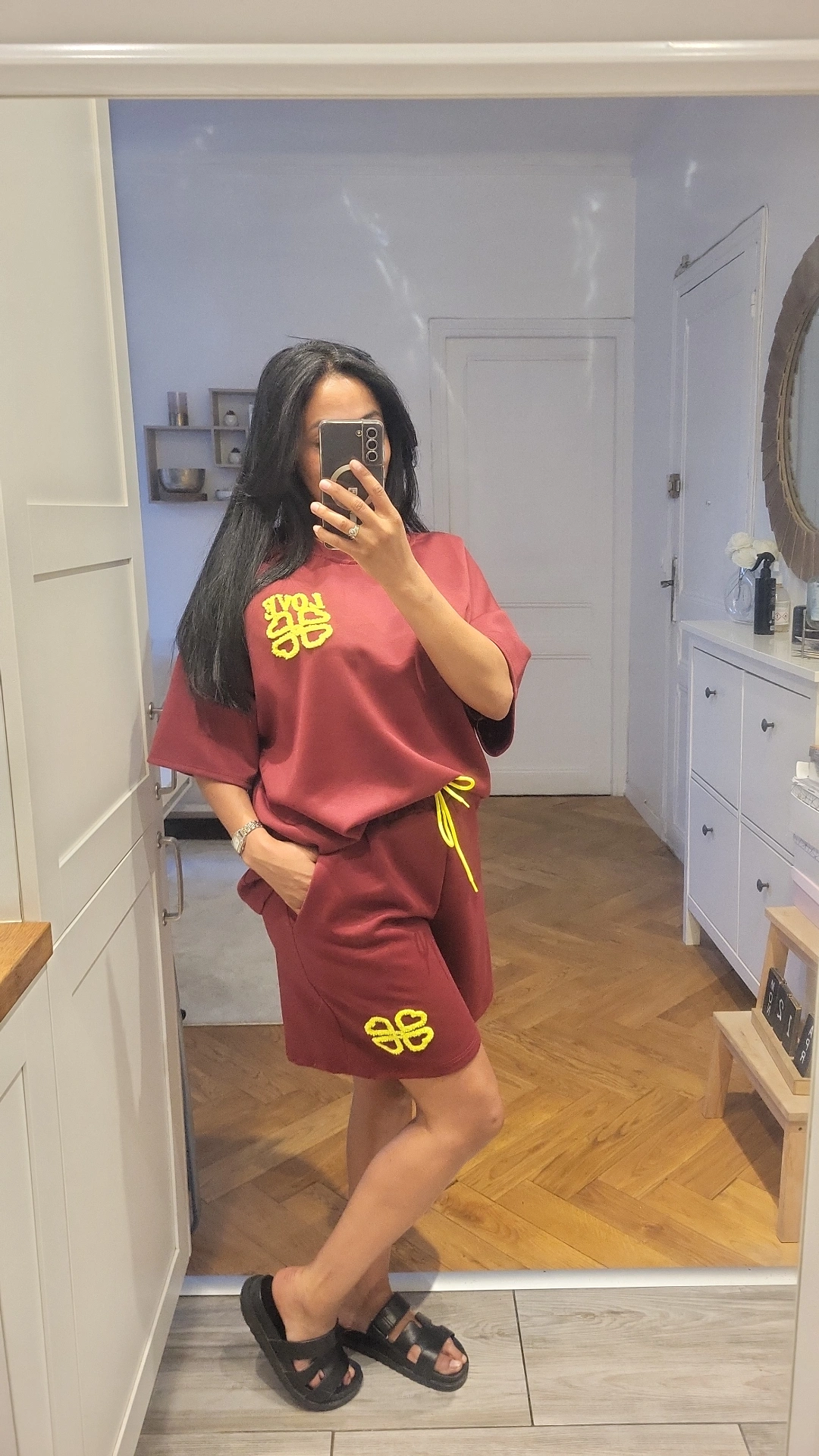 Ensemble Short Love Bordeaux