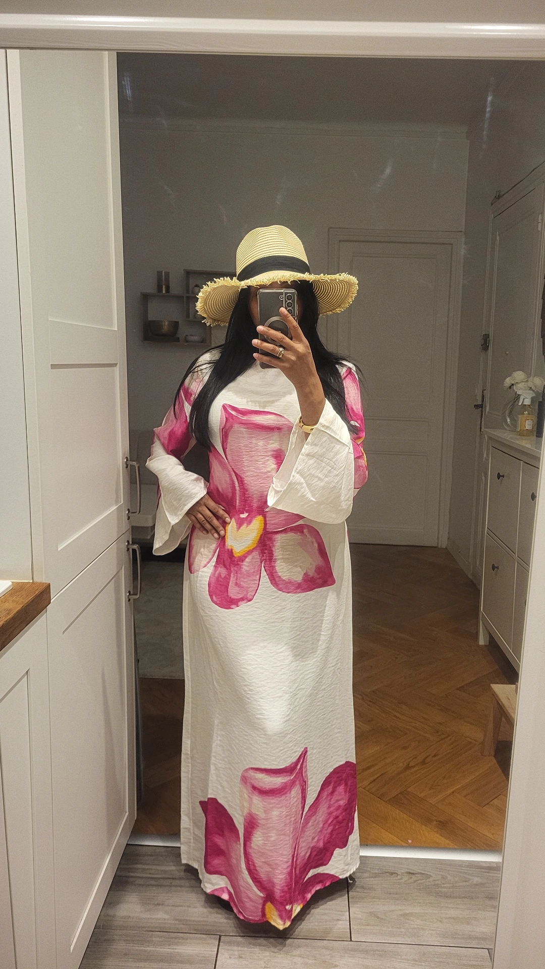 Robe Fleur de Tiaré Fushia