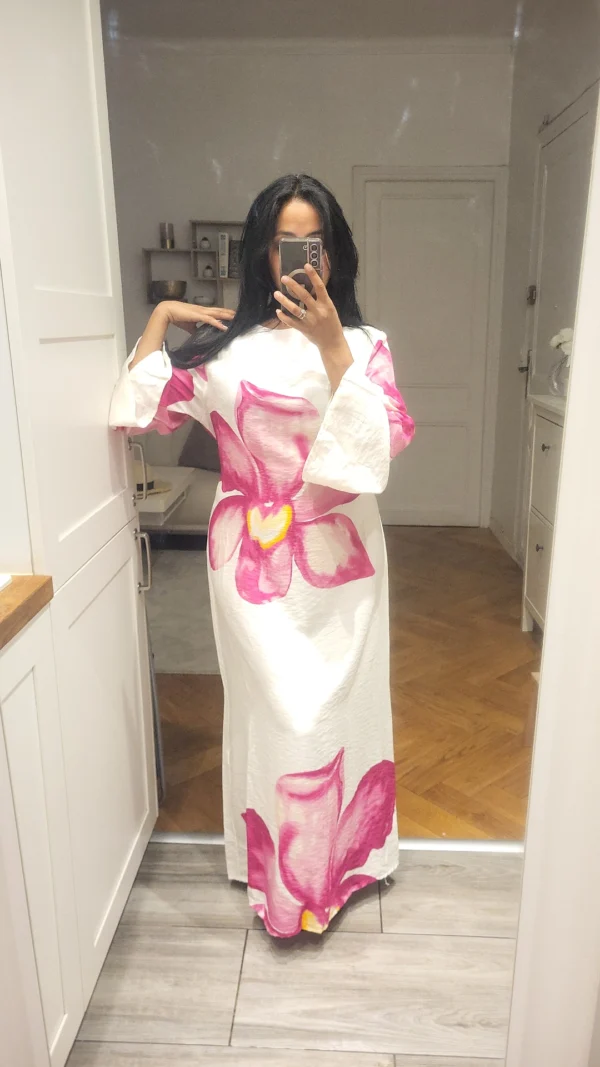 Robe Fleur de Tiaré Fushia – Image 2
