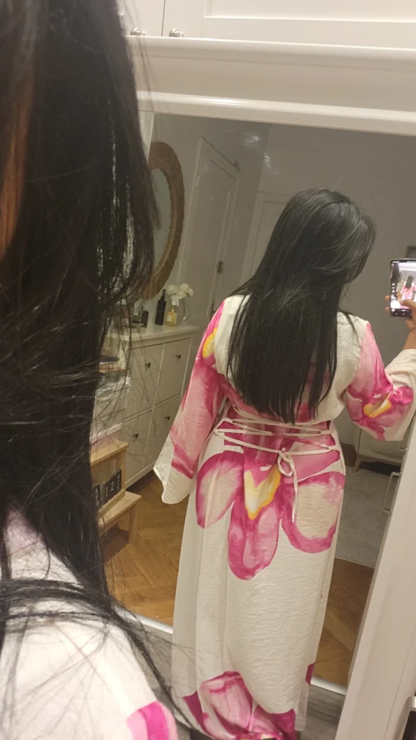 Robe Fleur de Tiaré Fushia – Image 3