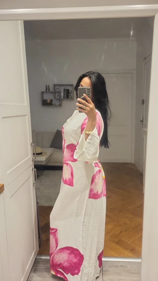 Robe Fleur de Tiaré Fushia – Image 4