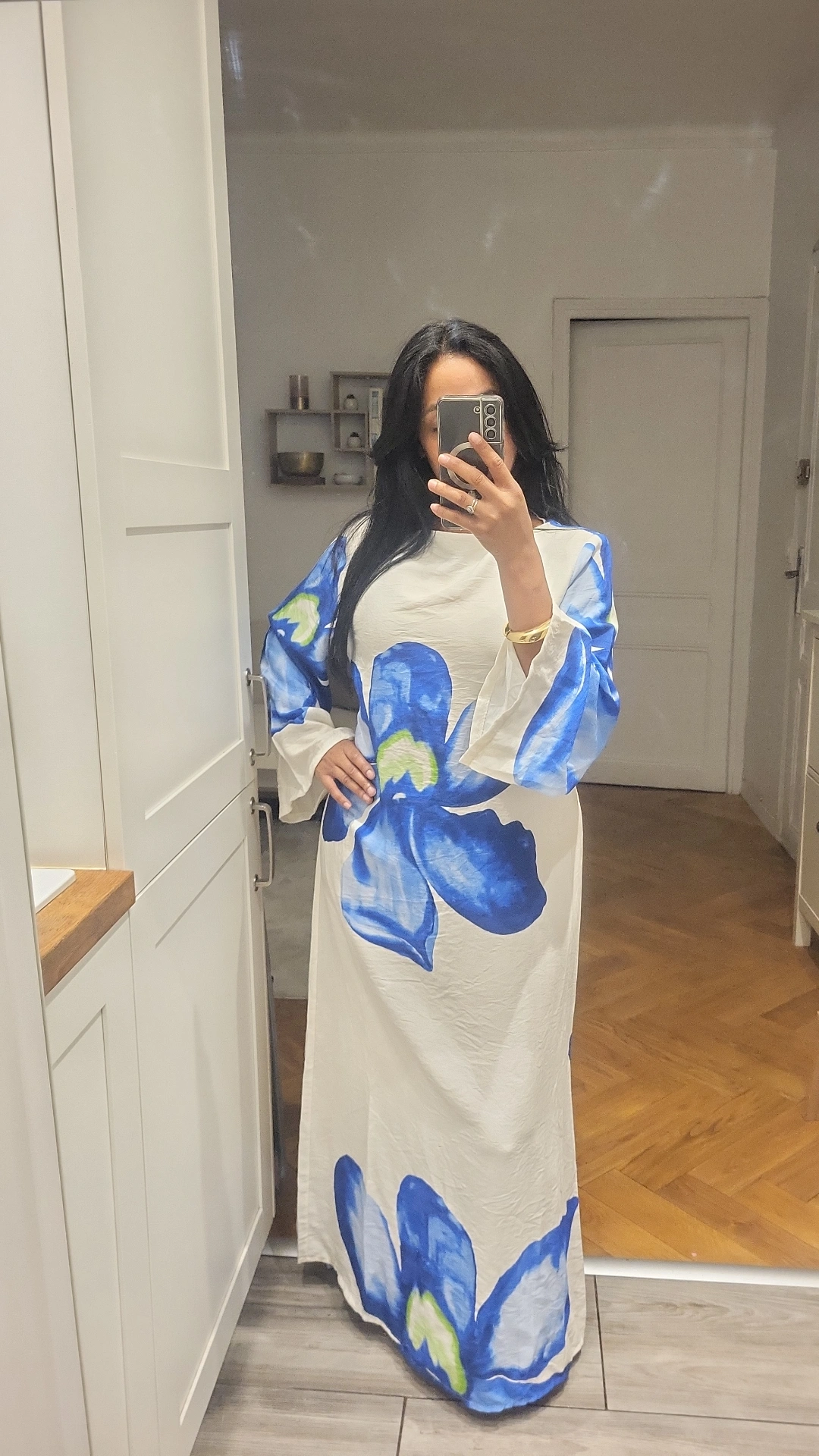 Robe Fleur de Tiaré Bleue