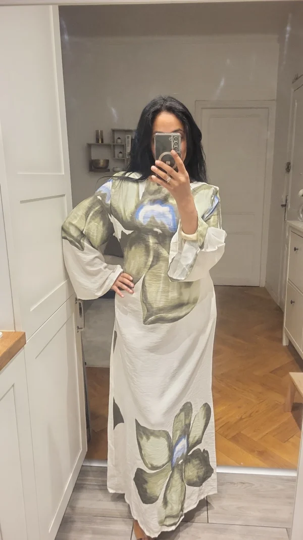 Robe Fleur de Tiaré Vert – Image 3