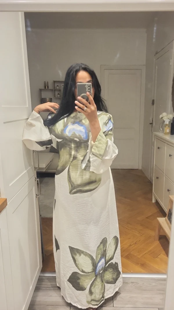 Robe Fleur de Tiaré Vert – Image 4