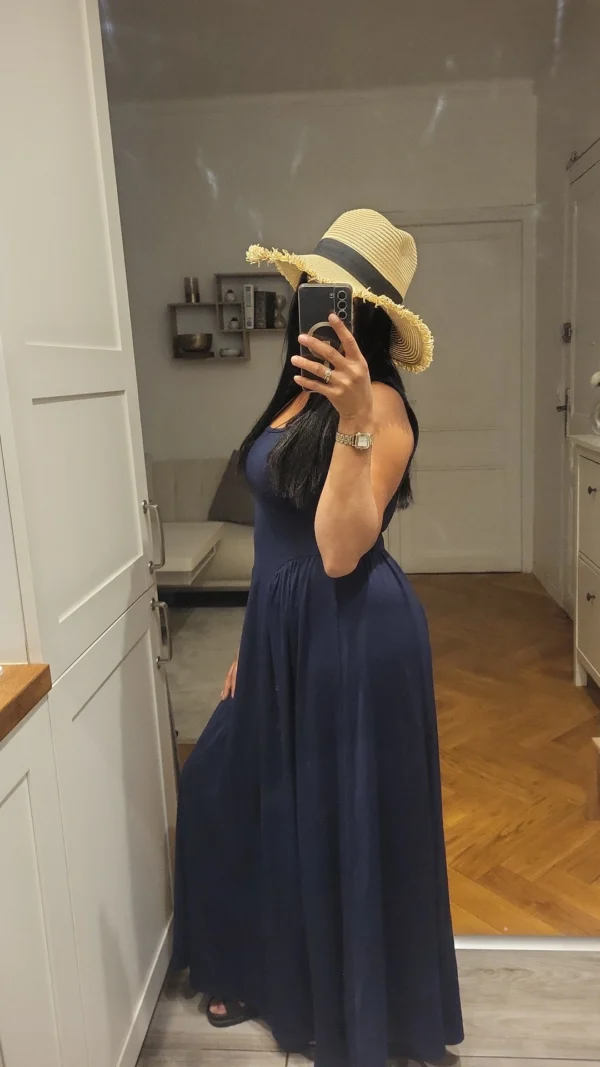 Robe longue Rania bleu – Image 4