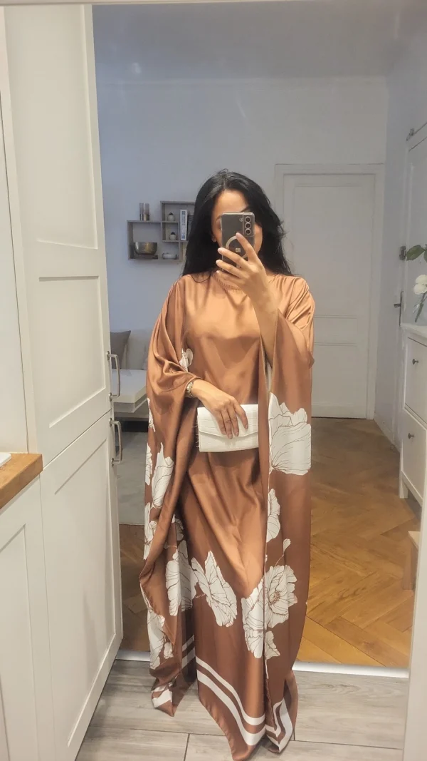 Robe Fleur de Lune Marron – Image 2