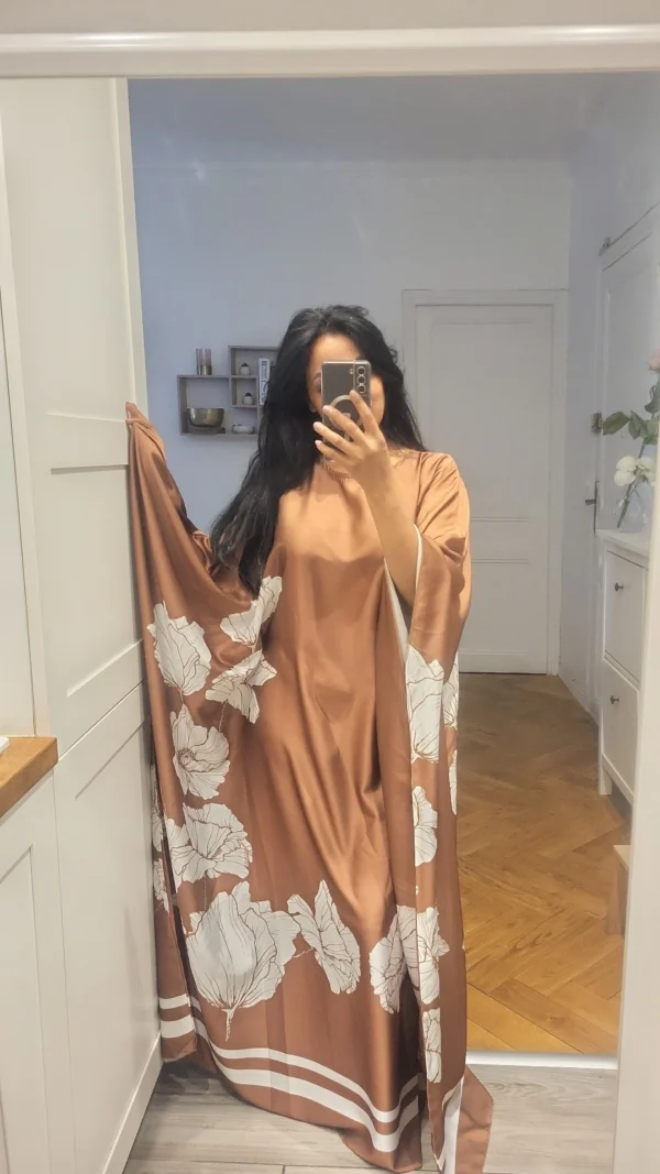 Robe Fleur de Lune Marron – Image 3