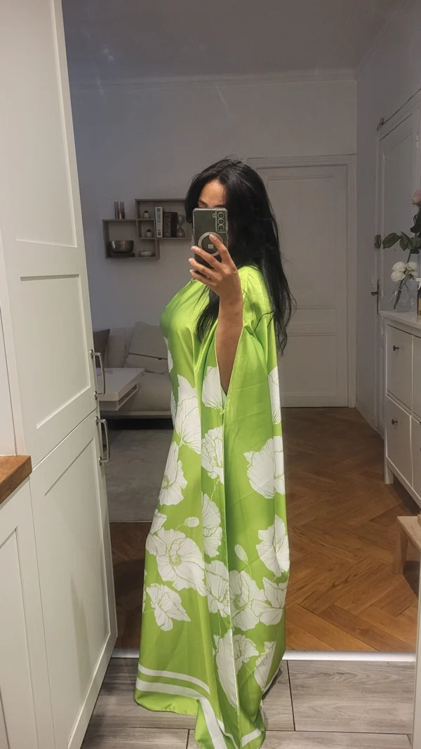 Robe Fleur de Lune Vert citron – Image 3