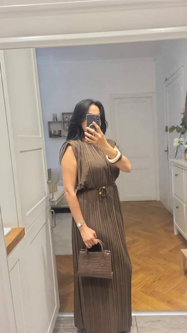 Robe Rita marron – Image 2