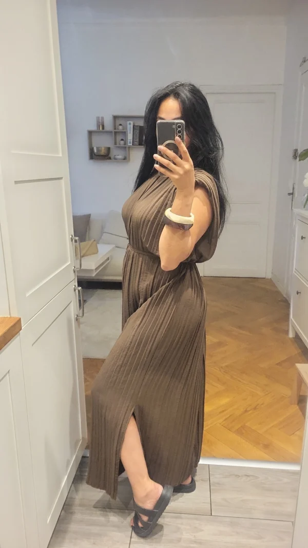 Robe Rita marron – Image 3