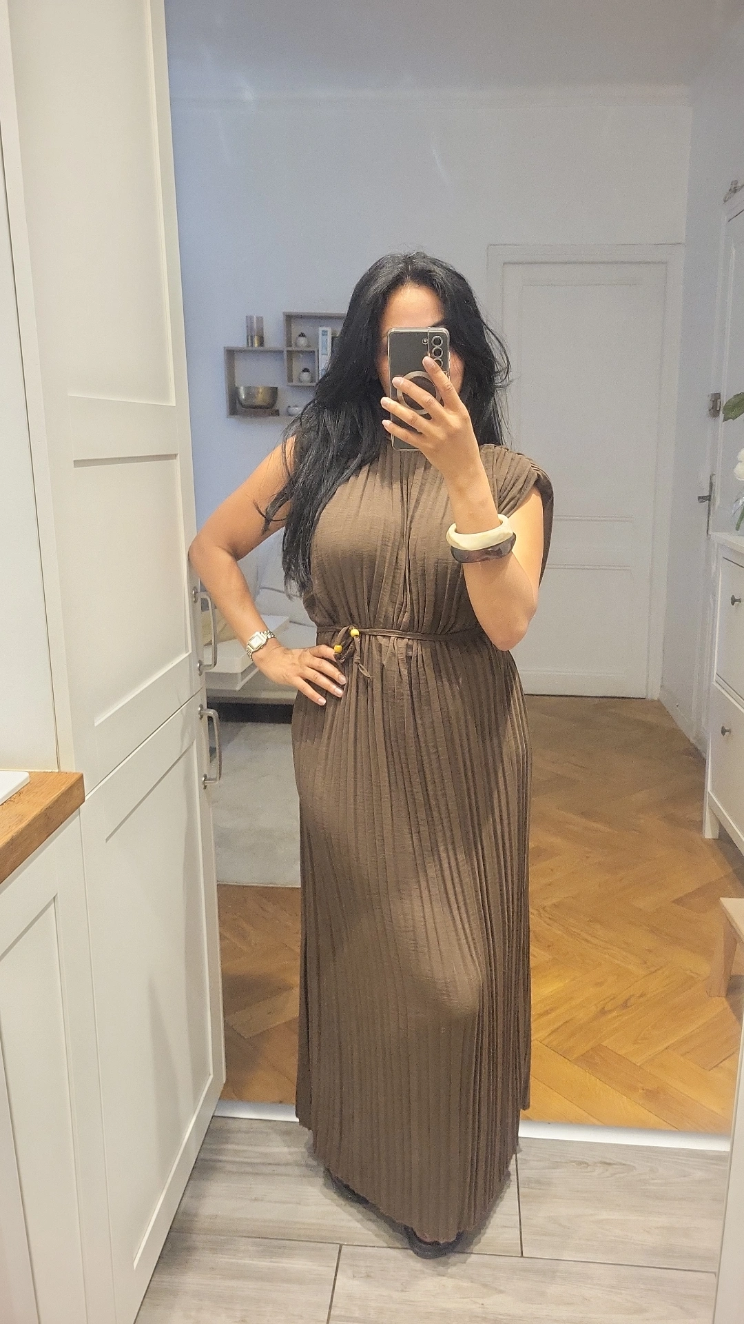 Robe Rita marron